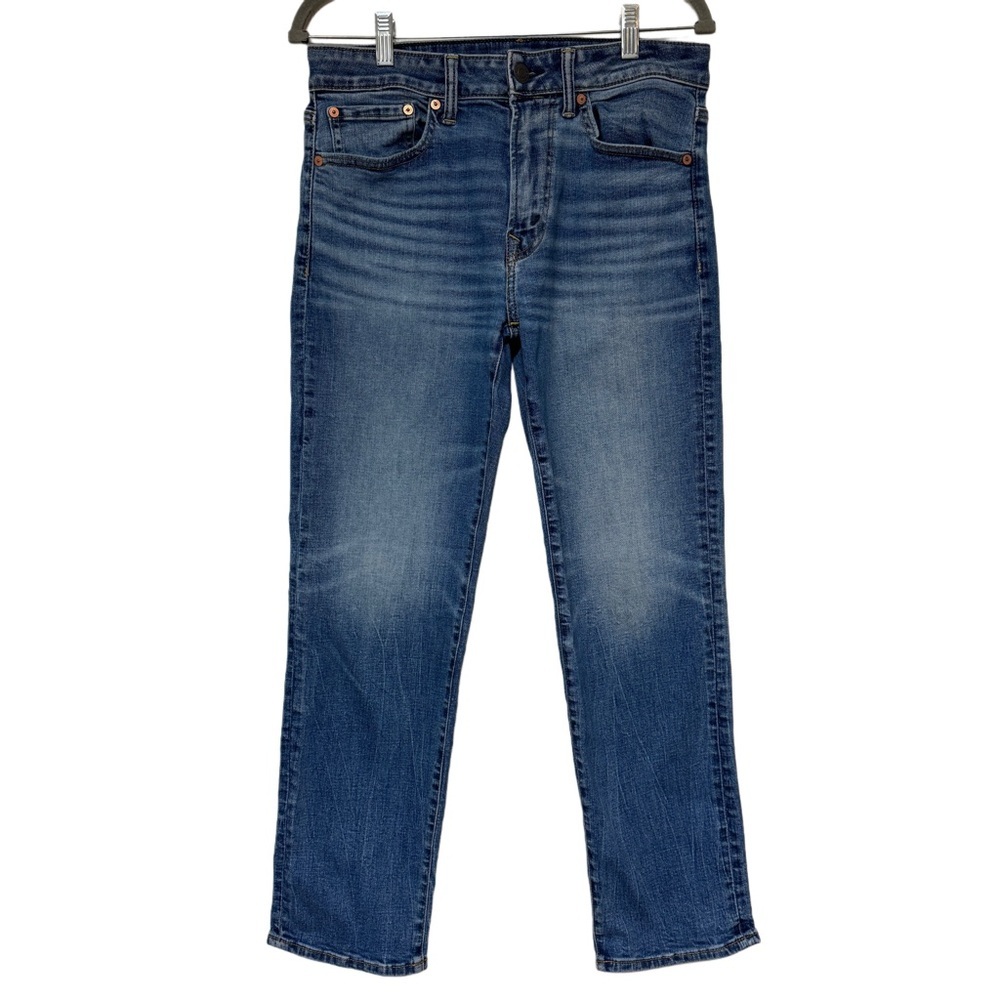 {American Eagle} "Athletic Straight" 30x30 Blue Tapered Straight Leg Denim Jeans
